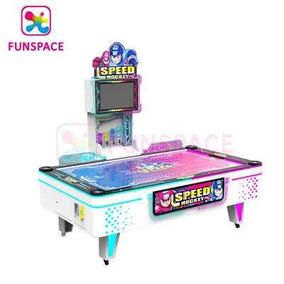 Spilrum lyser op lufthockeybord